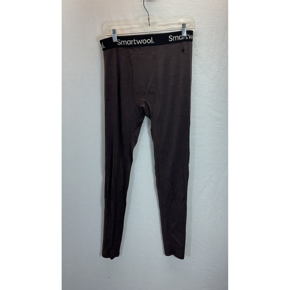 Smartwool 250 Merino Wool Base Layer Pants Brown Thermal Bottoms Men's Size M